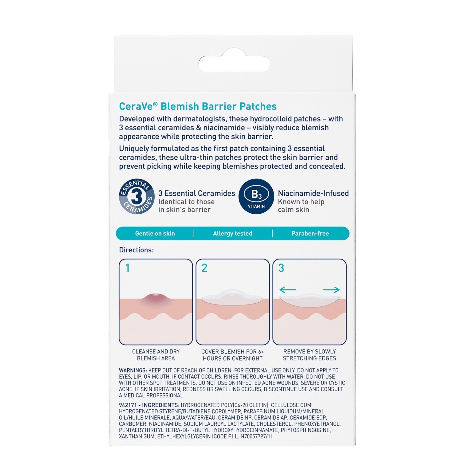 (2 pack) CeraVe Hydrocolloid Pimple Patches, Oil Absorbing Blemish Patch Blends Into All Skin Tones