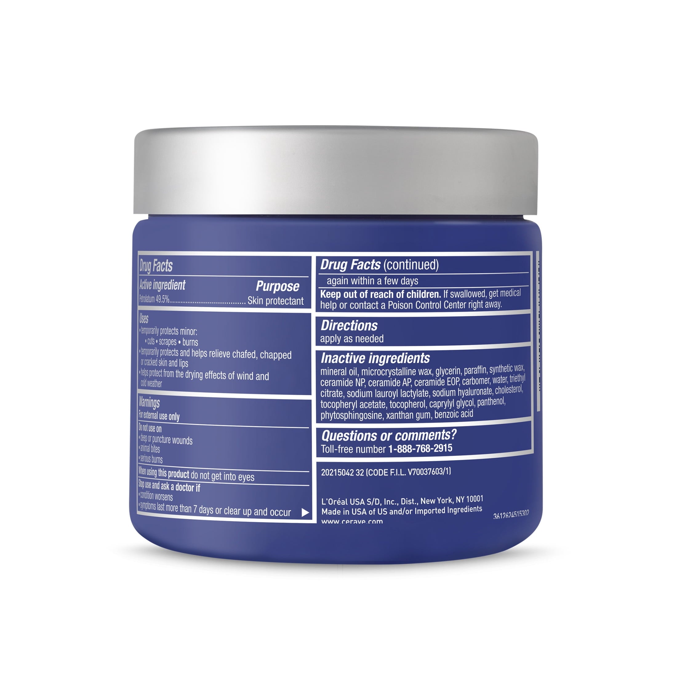 CeraVe Healing Ointment for Face & Body, Protects and Soothes Dry, Cracked, & Chafed Skin 12 oz