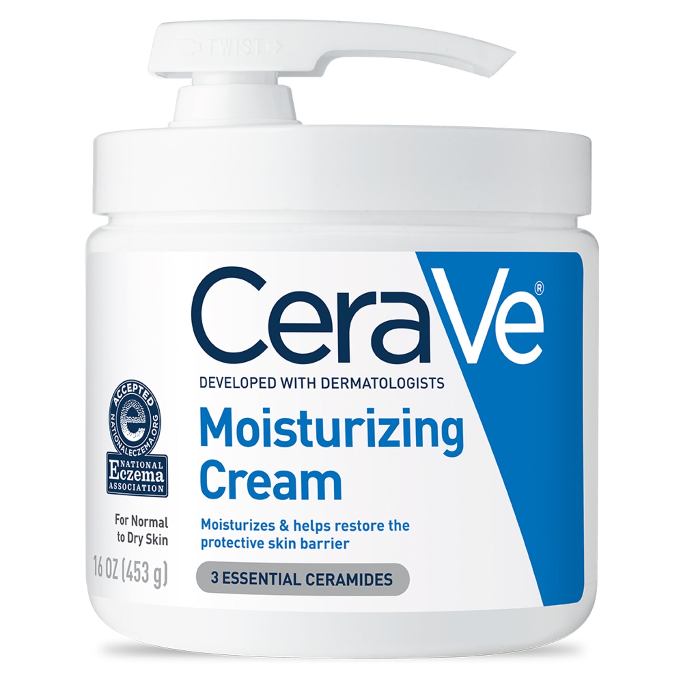 (2 pack) CeraVe Moisturizing body lotion for Normal to Dry Skin Pump & Travel Size 16 oz & 1.89 fl oz