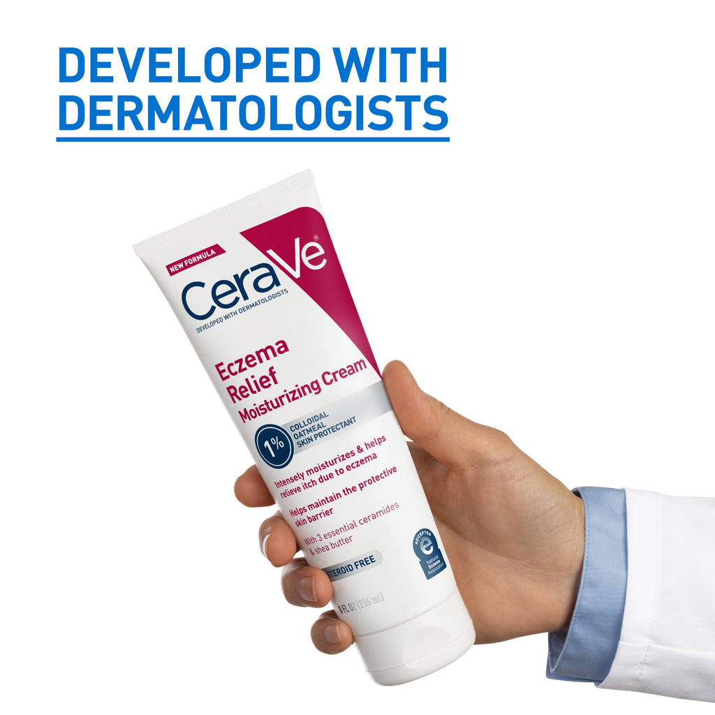 (3 pack) CeraVe Eczema Relief Moisturizing Cream 8 fl oz