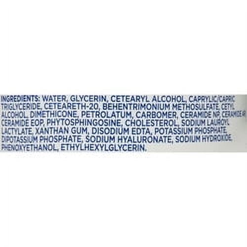 (3 pack) Equate Moisturizing Cream with Ceramides and Hyaluronic Acid, 16 oz