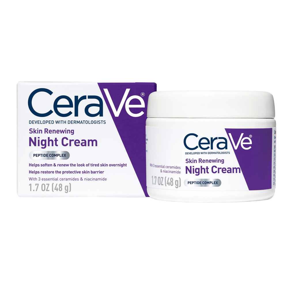 CeraVe Skin Renewing Retinol Serum & Night Cream Bundle – Anti-Aging Facial Care for Wrinkles & Fine Lines
