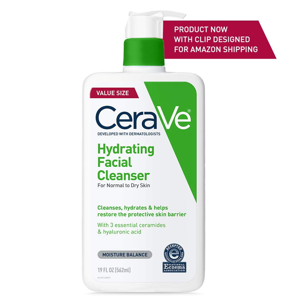 CeraVe Foaming Facial Cleanser | Makeup Remover and Daily Face Wash for Oily Skin | 19 Fluid Ounce