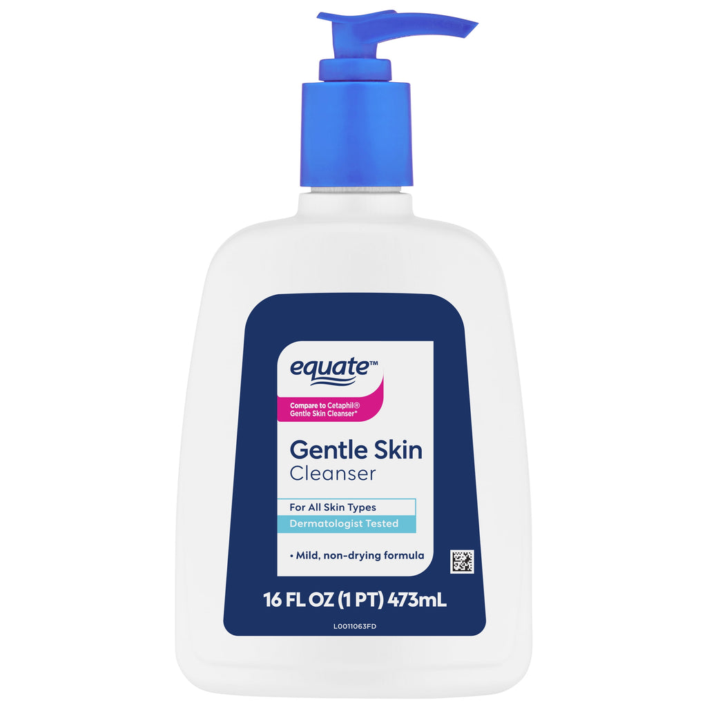 (3 pack) Equate Gentle Skin Cleanser for All Skin Types, 16 fl oz
