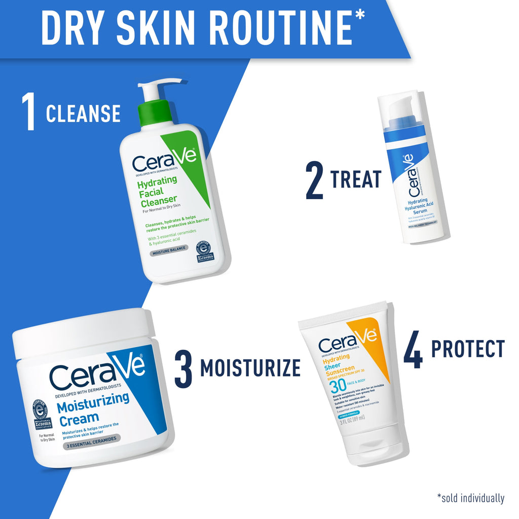 (2 pack) CeraVe Moisturizing body lotion for Normal to Dry Skin Pump & Travel Size 16 oz & 1.89 fl oz