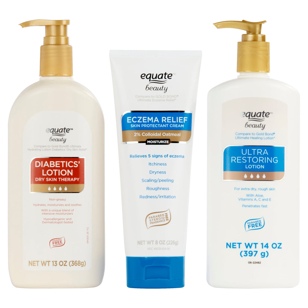 (3 pack) Equate Beauty Ultra Restoring Lotion, 14 fl oz