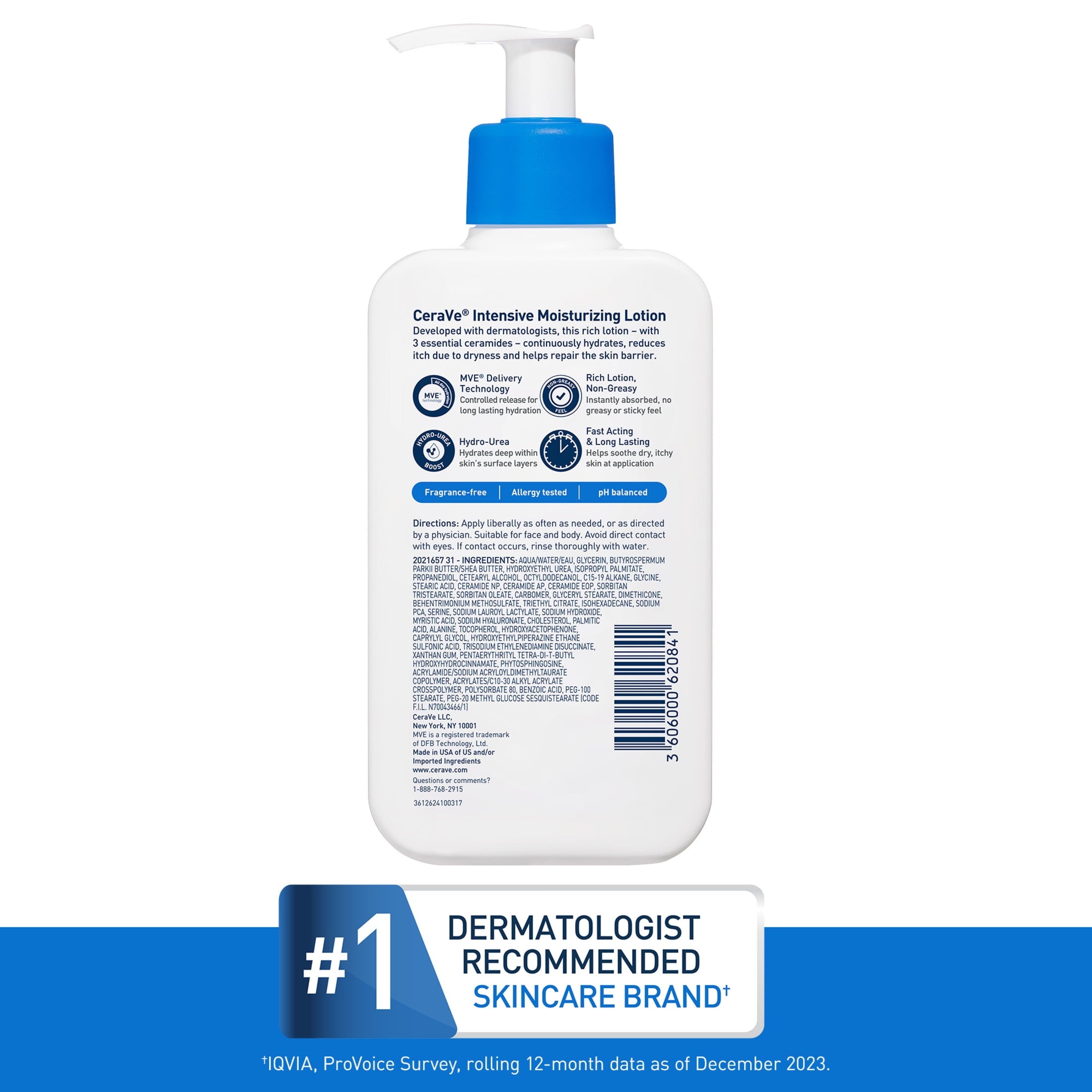CeraVe Intensive Moisturizing Body Lotion for Dry to Very Dry Skin + Itch Relief