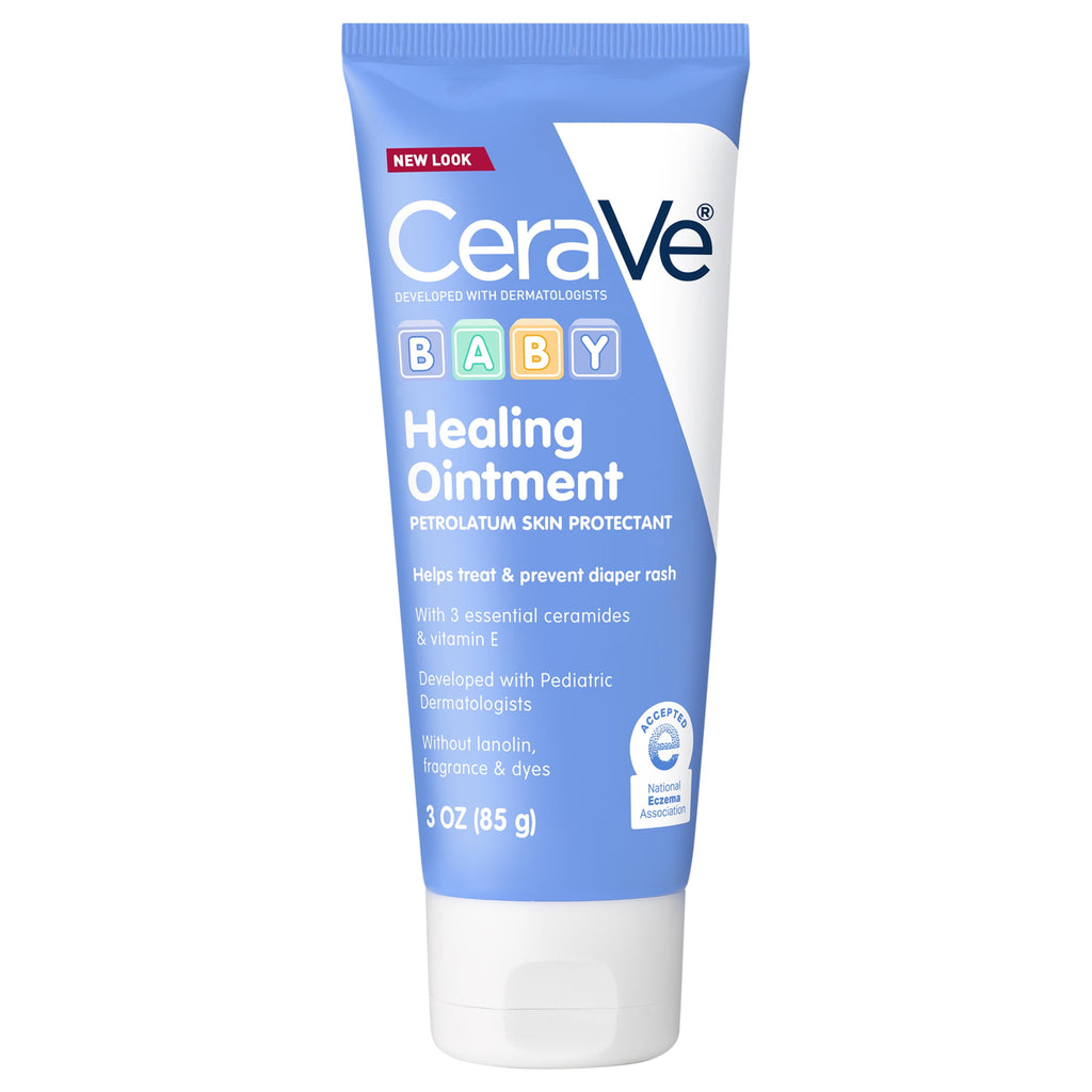 CeraVe Baby Skincare Bundle: Healing Ointment 3 oz + Moisturizing Lotion 8 oz, 2-Piece