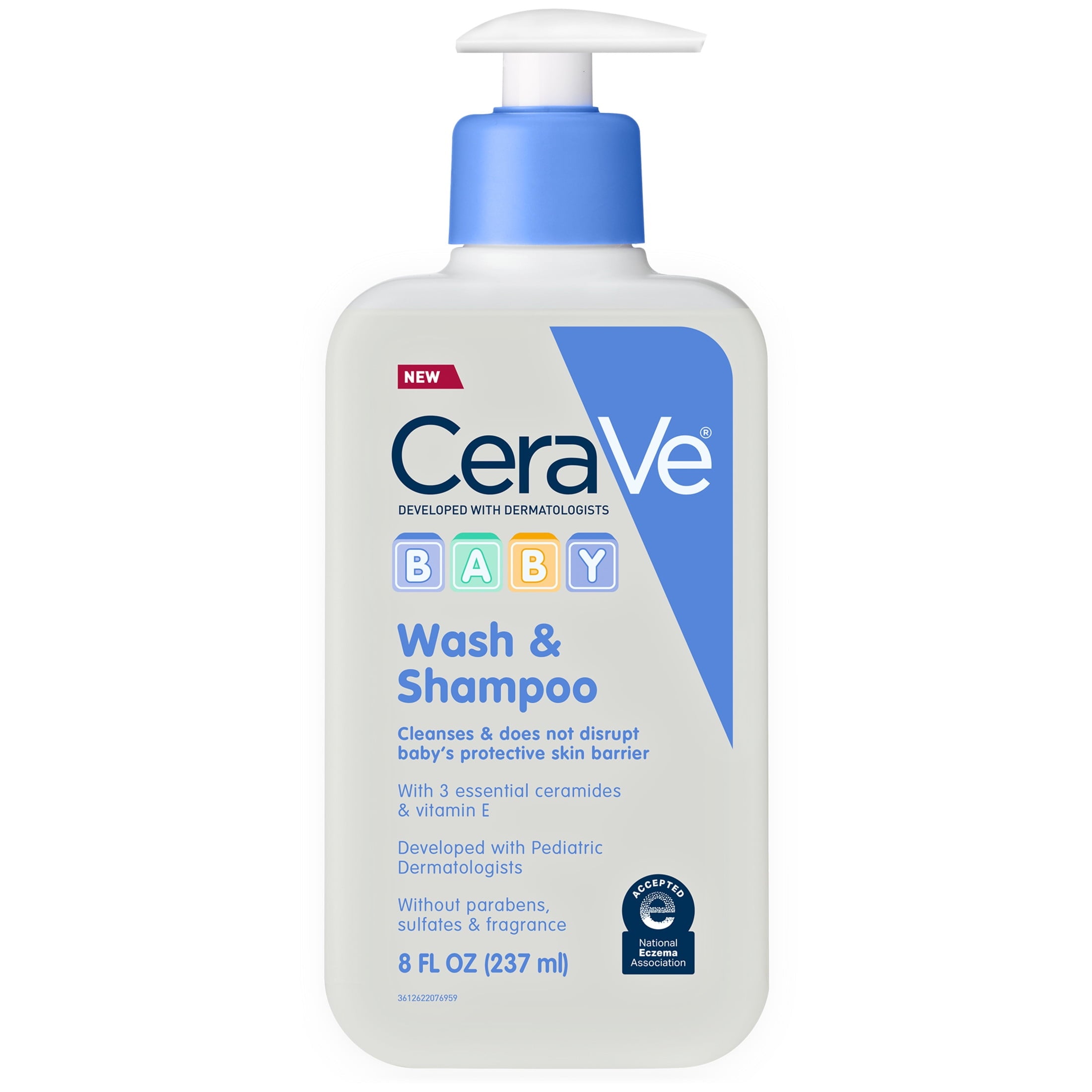 CeraVe Baby Cleanse & Moisturize Bundle (Baby Wash & Shampoo + Baby Lotion)