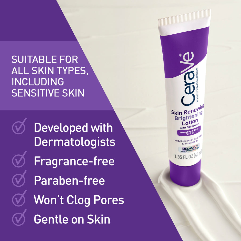 CeraVe Skin Renewing Brightening Lotion SPF 30 1.35 fl oz