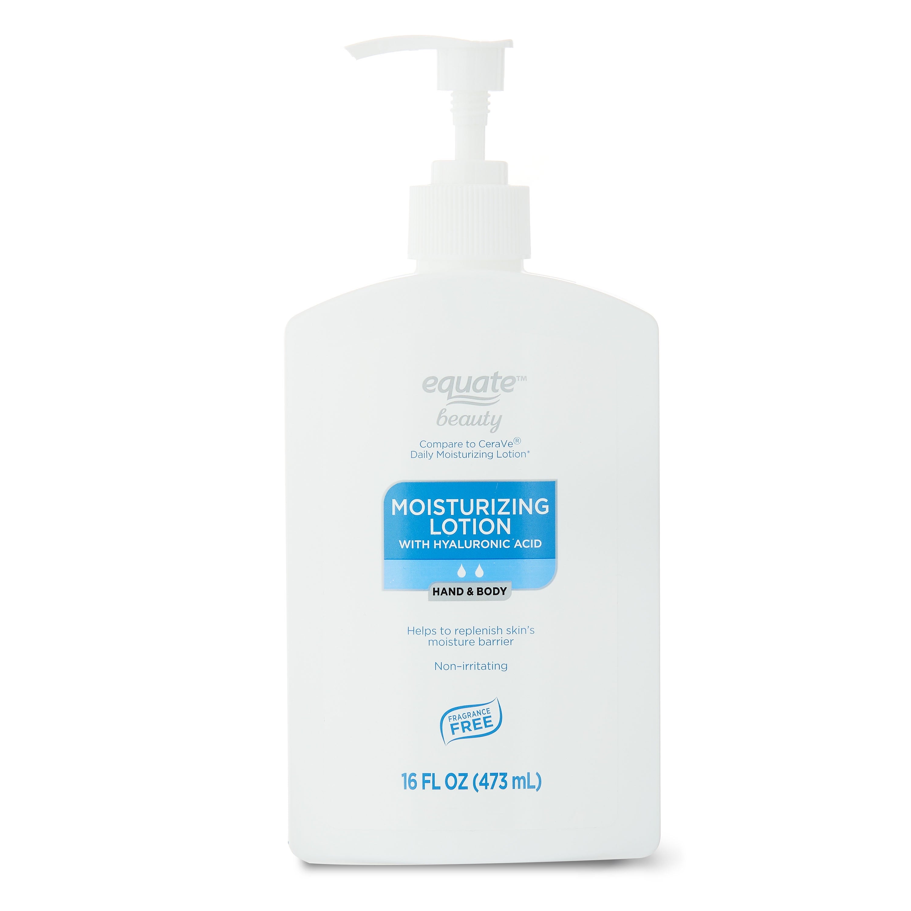 (4 pack) Equate Beauty Moisturizing Lotion with Hyaluronic Acid, 16 fl oz