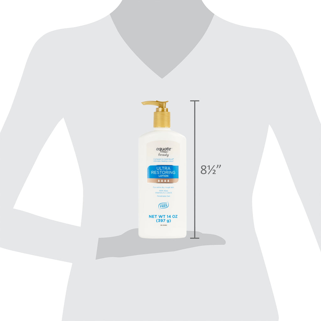 (3 pack) Equate Beauty Ultra Restoring Lotion, 14 fl oz
