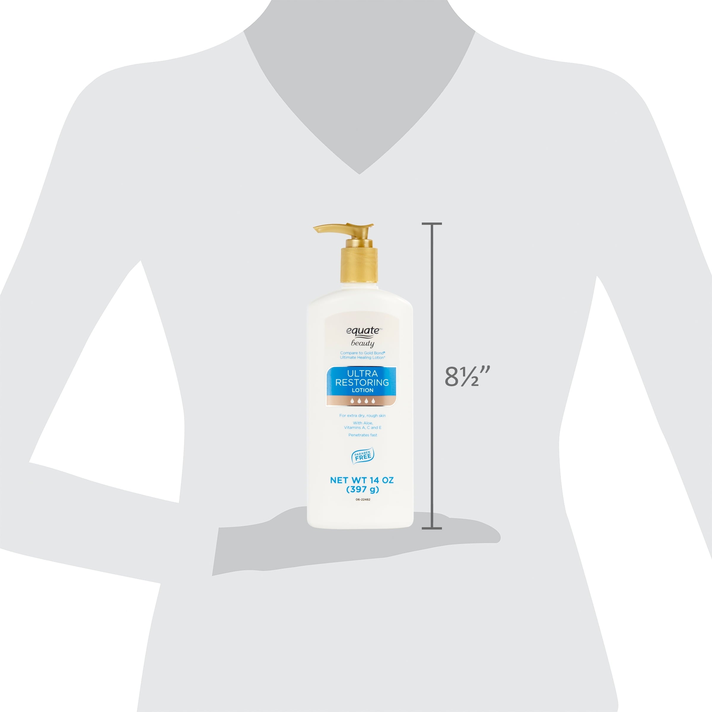 (3 pack) Equate Beauty Ultra Restoring Lotion, 14 fl oz