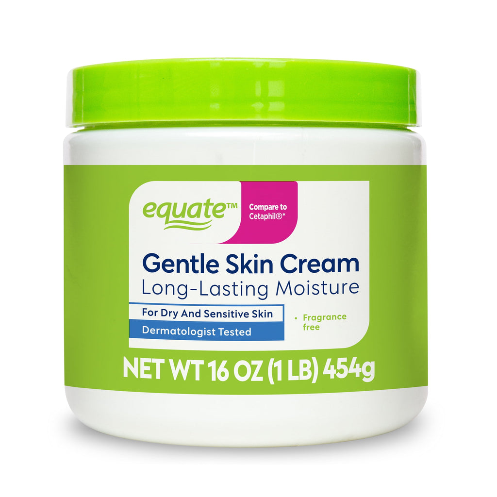 (3 pack) Equate Gentle Skin Cream, 16 oz