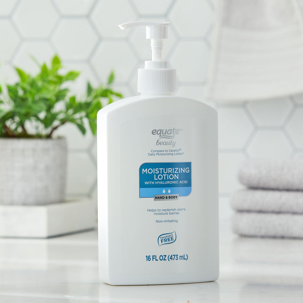 Equate Beauty Moisturizing Lotion with Hyaluronic Acid, 16 fl oz