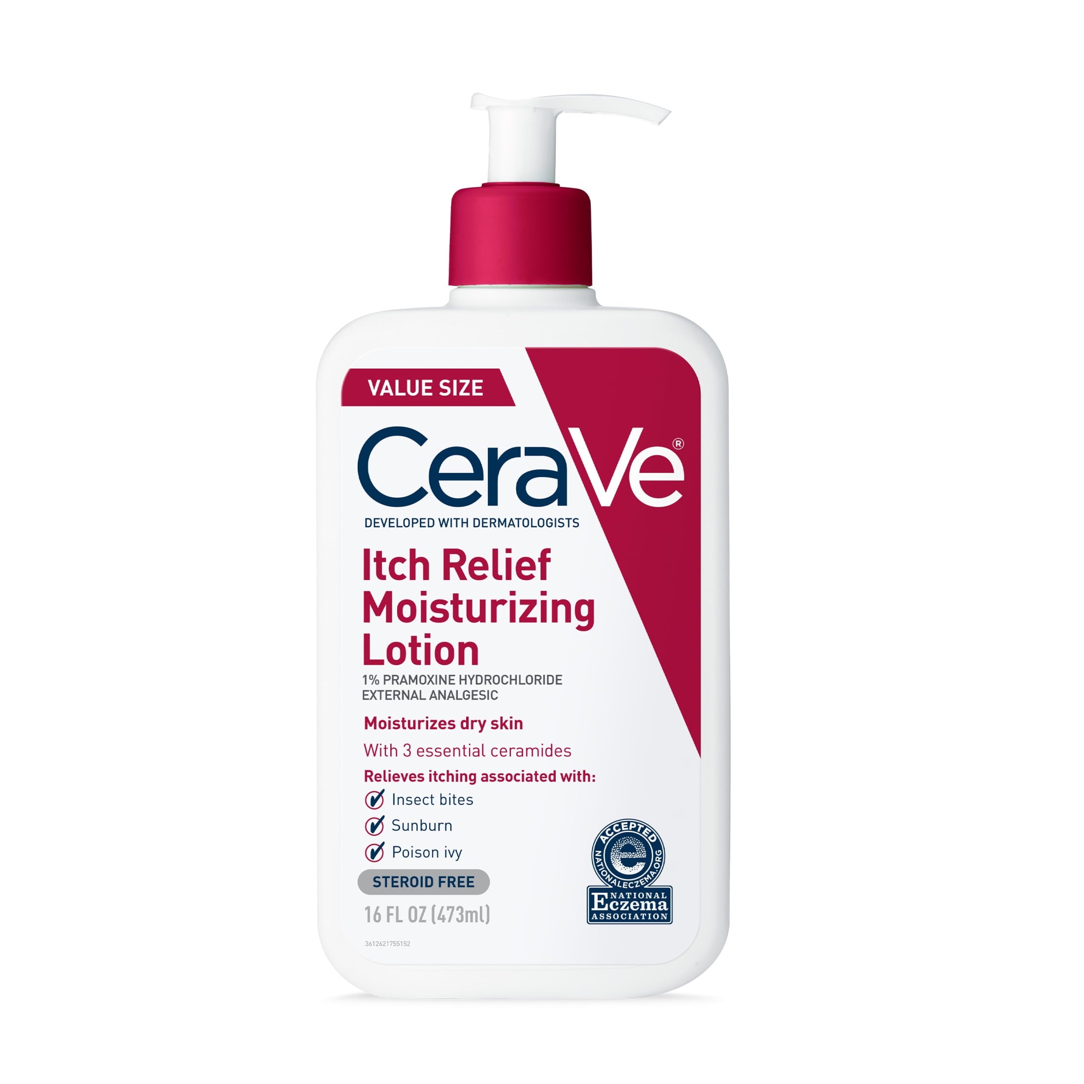 (3 pack) CeraVe Moisturizing Itch Relief Lotion with Pramoxine