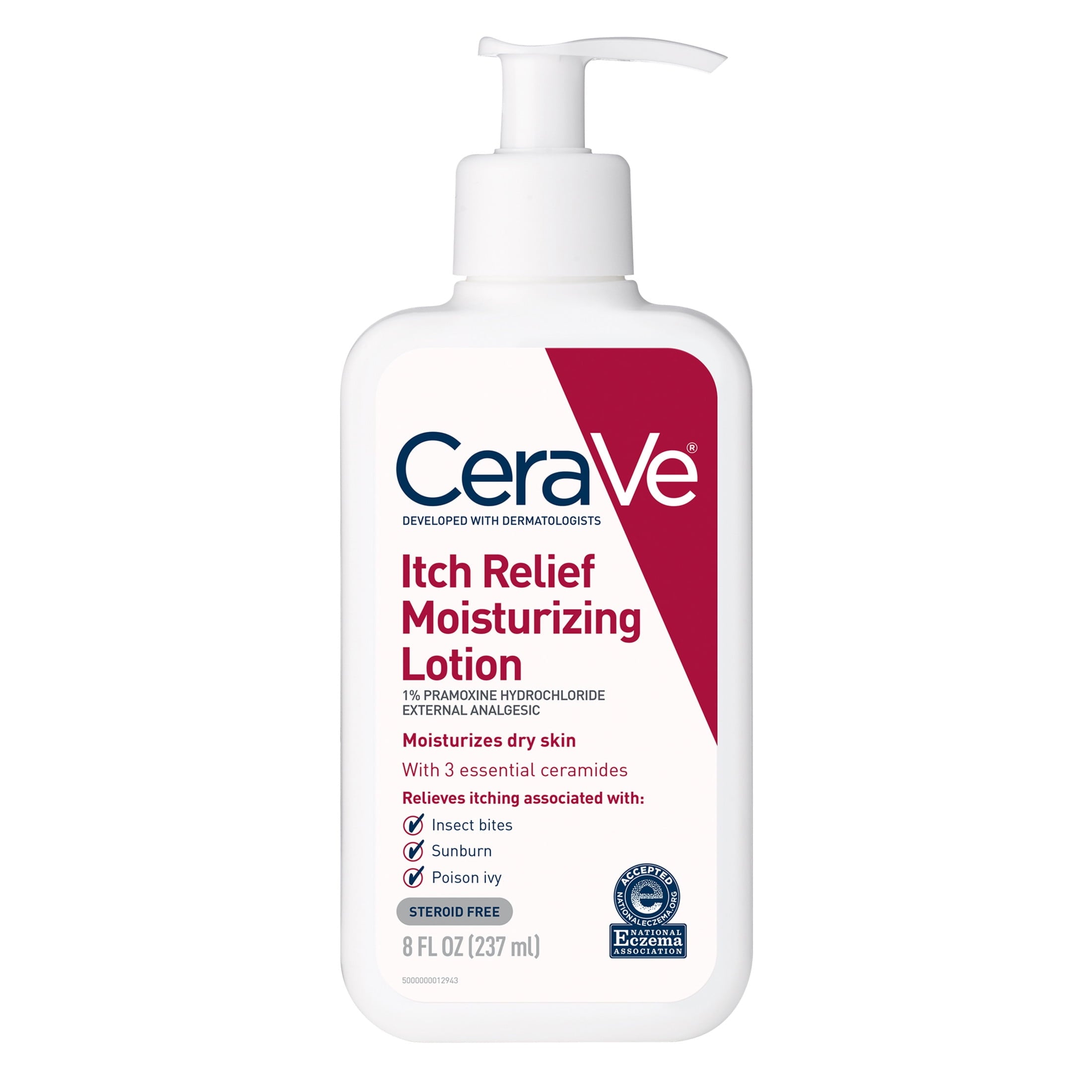 CeraVe Itch Relief Moisturizing Body Lotion, Steroid-Free Treatment for Dry & Itchy Skin 8 fl oz