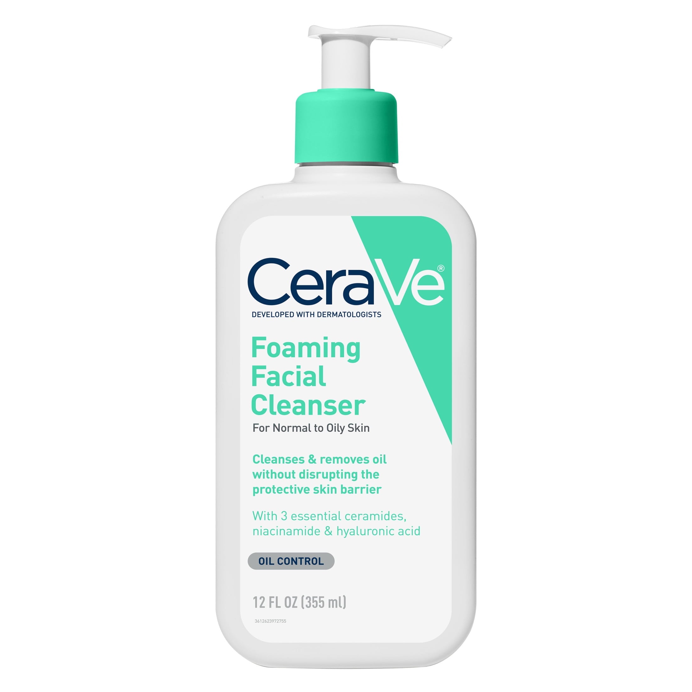 CeraVe Foaming Facial Cleanser and AM Facial Moisturizing Lotion SPF 50 Bundle, Normal to Oily Skin
