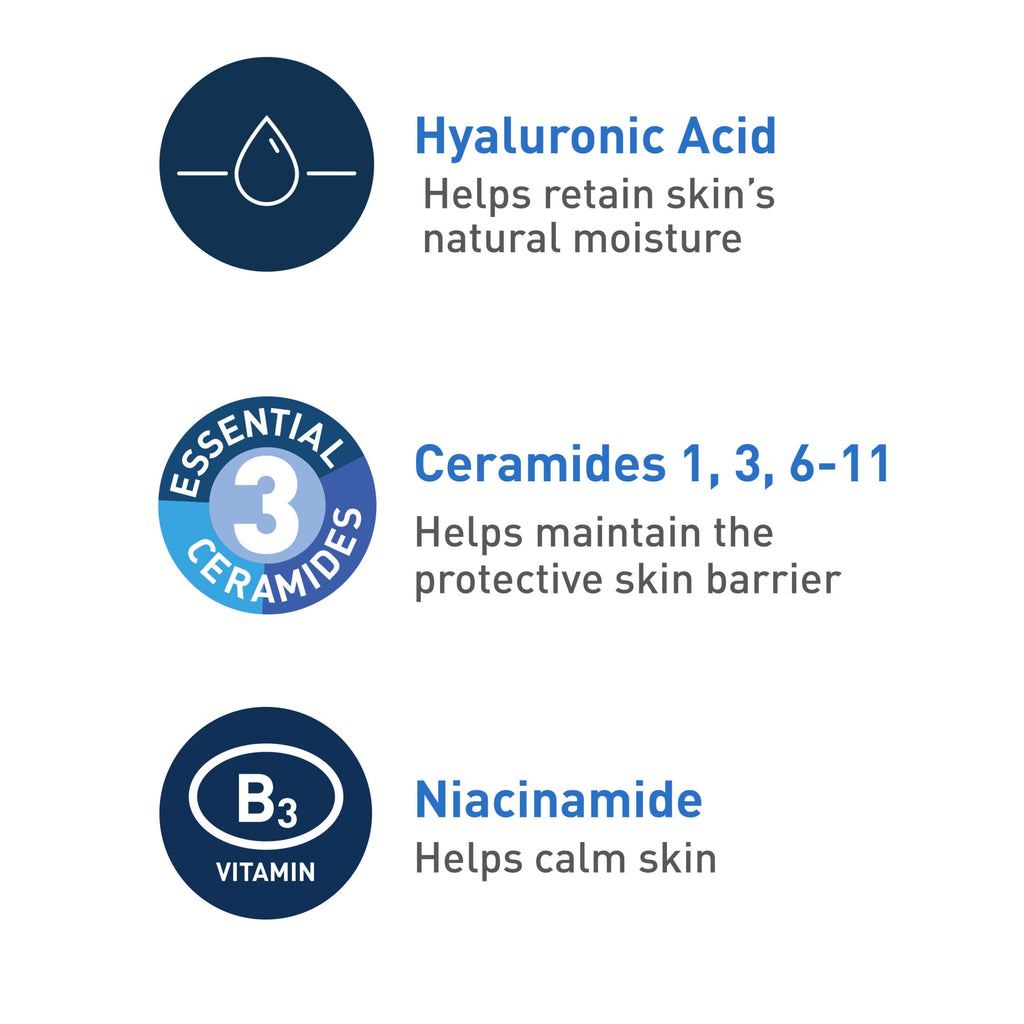 (3 pack) CeraVe Travel Size Foaming Facial Cleanser for Normal to Oily Skin, 3 fl oz