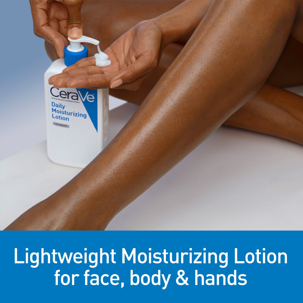 CeraVe Daily Moisturizing Face & Body Lotion for Normal to Dry Skin, 12 fl oz