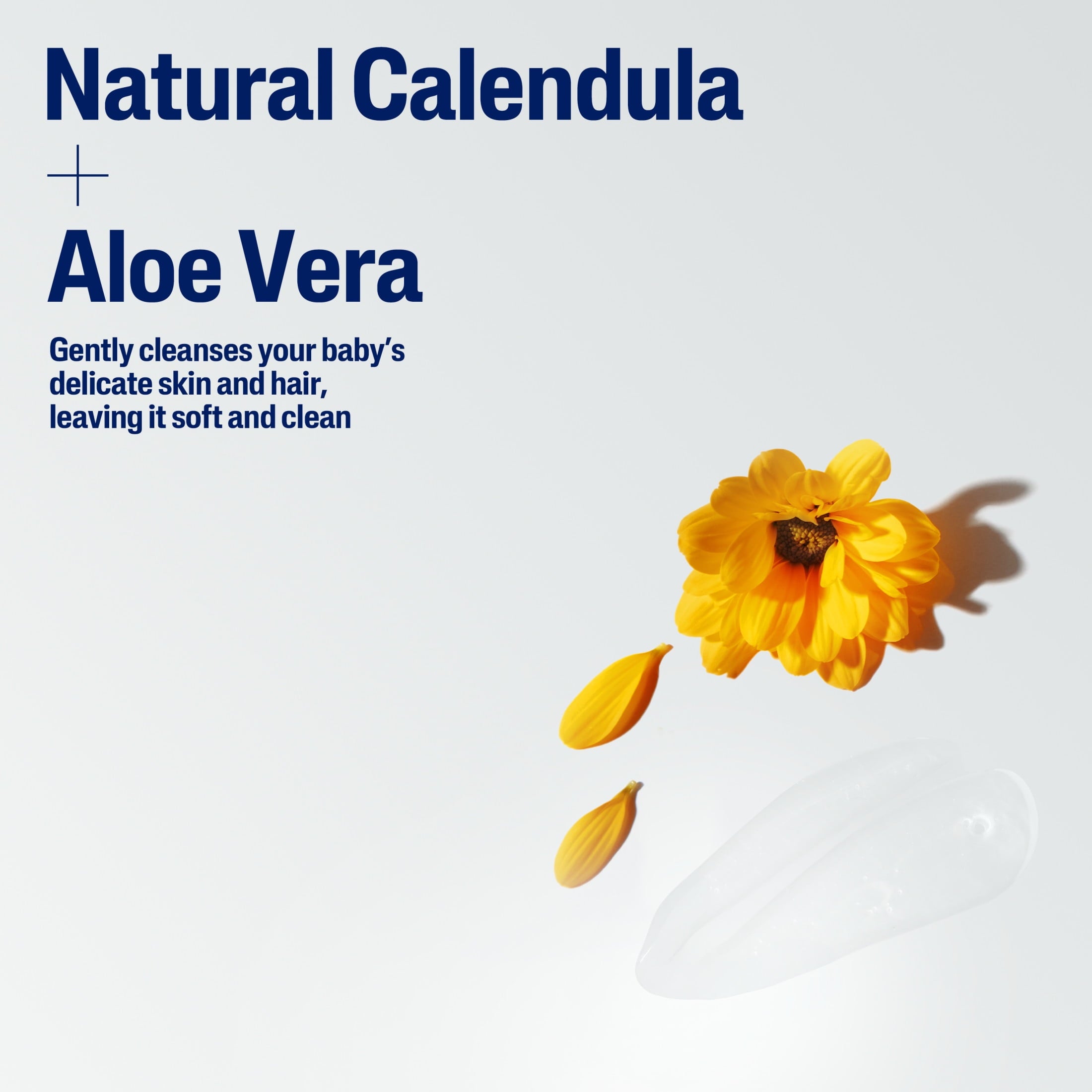 Cetaphil Baby Moisturizing Aloevera Body Wash and Shampoo, Organic Calendula, 7.8 fl oz