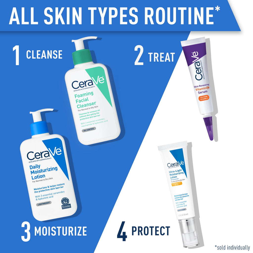 CeraVe Daily Moisturizing Face & Body Lotion for Normal to Dry Skin, 12 fl oz