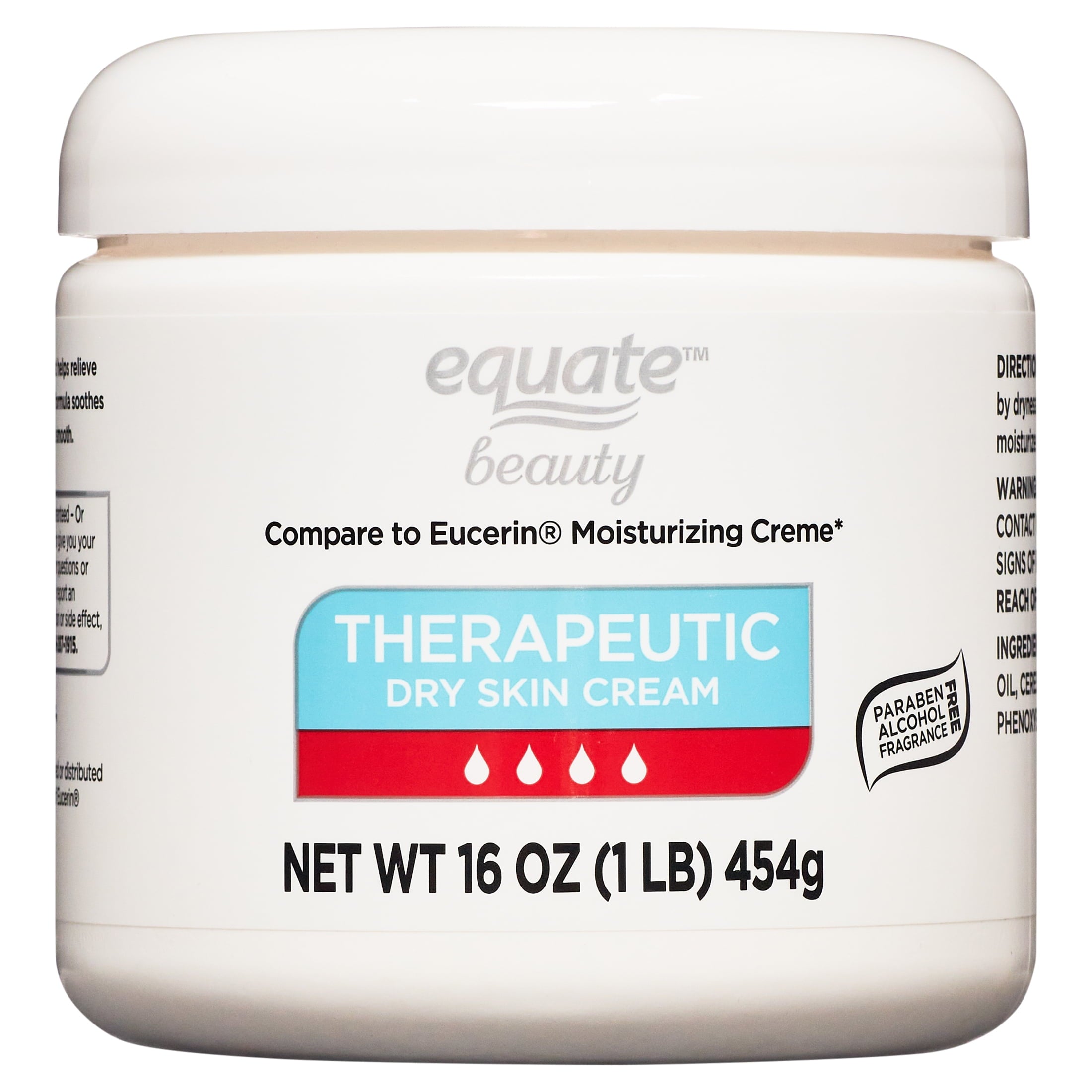 (3 pack) Equate Therapeutic Dry Skin Cream, 16 oz