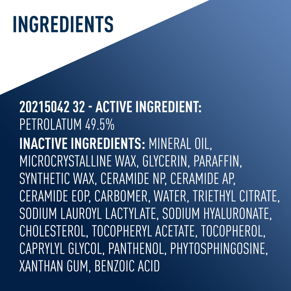 CeraVe Dry Skin Moisturizer Healing Ointment with Petrolatum Hyaluronic Acid Ceramides Fragrance Free 5 oz