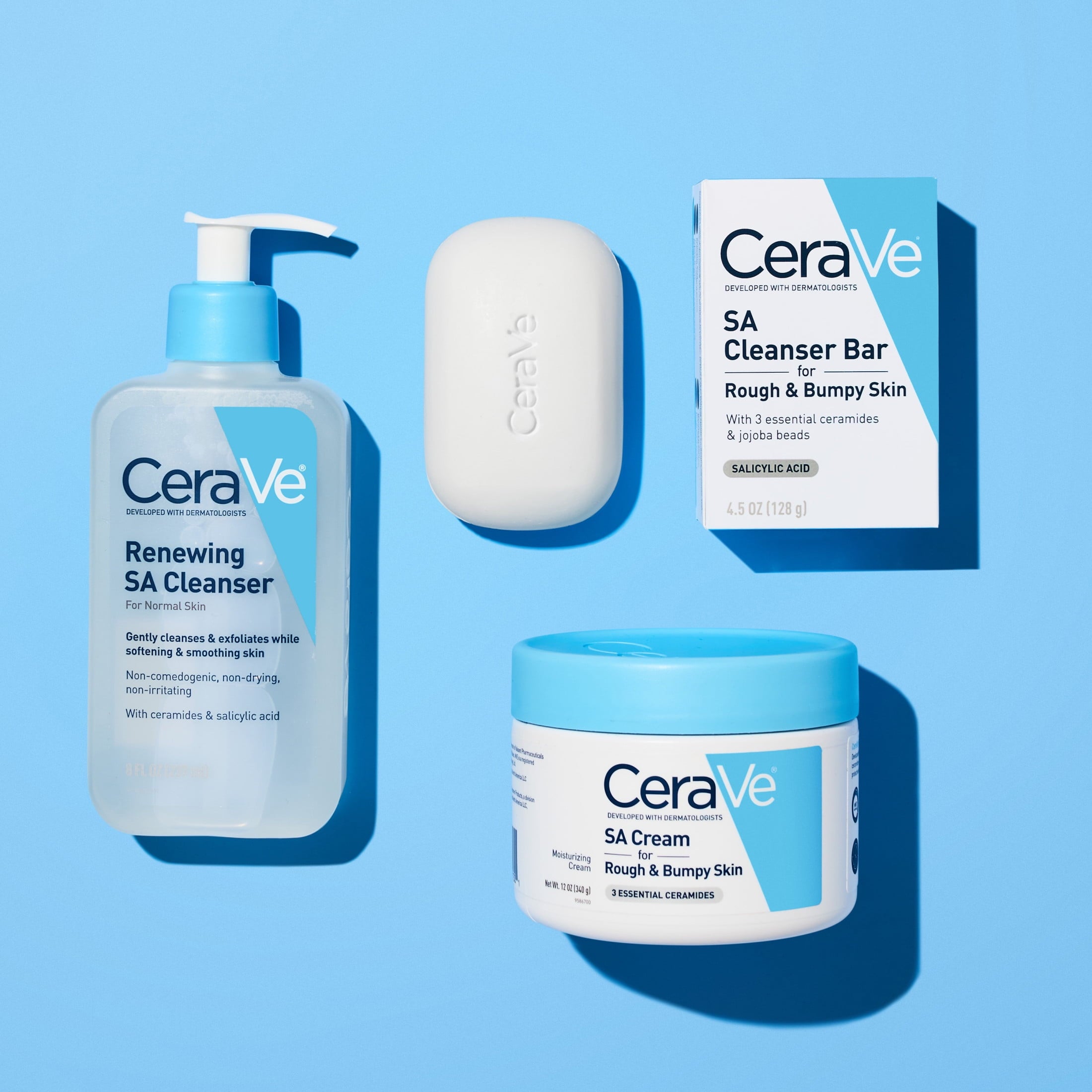 CeraVe Exfoliating SA Cream with Salicylic Acid for Rough & Bumpy Skin, 16 oz