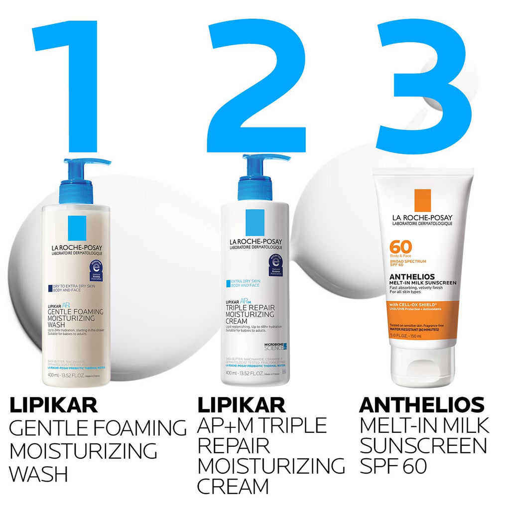 La Roche-Posay Lipikar AP+ Moisturizing Body & Face Wash, 3.38 fl oz