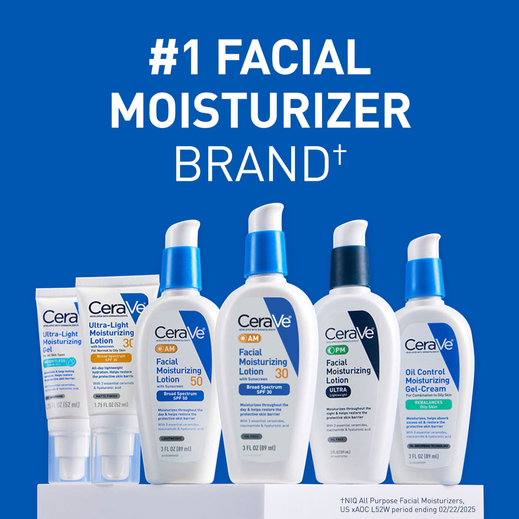 CeraVe AM Facial Moisturizer Lotion SPF 30 Normal to Oily Skin 2 fl oz